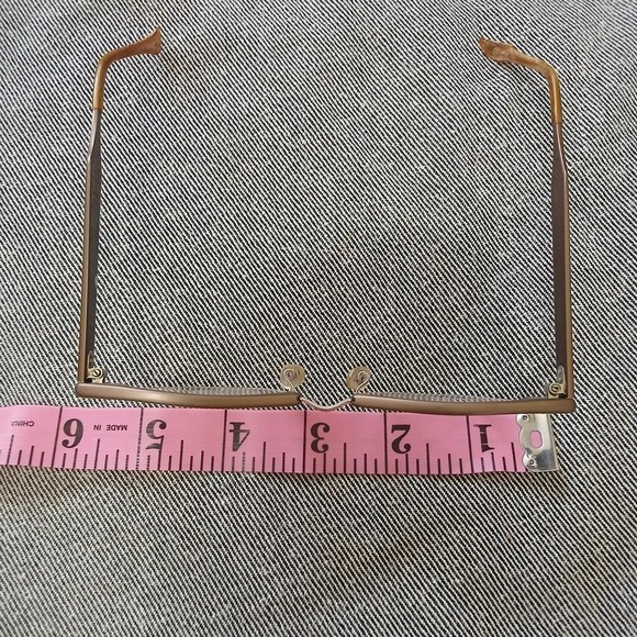 Vintage 1960s brown metal horn rim glasses - Picture 4 of 7